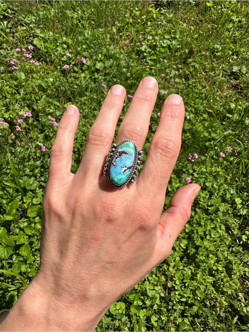 Albert Jake Golden Hills Turquoise Ring